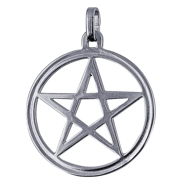 Pentagram In A Circle Charm