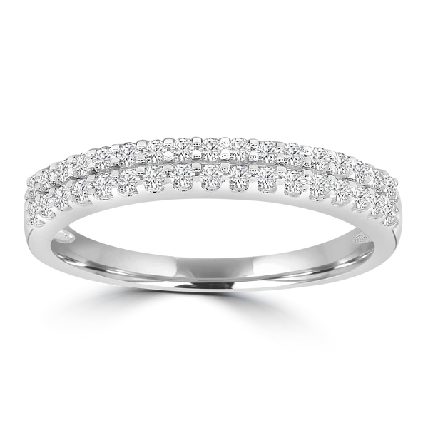 Diamond Ring with 0.25ct Diamonds in 9K White Gold