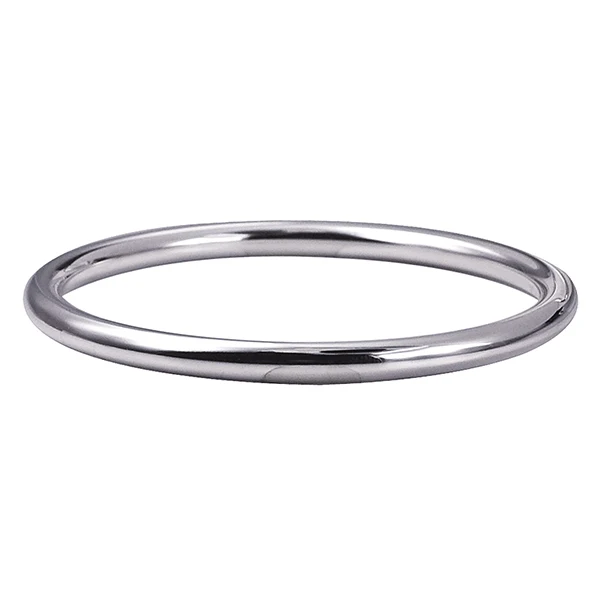 Sterling Silver 5mm Solid Round Bangle
