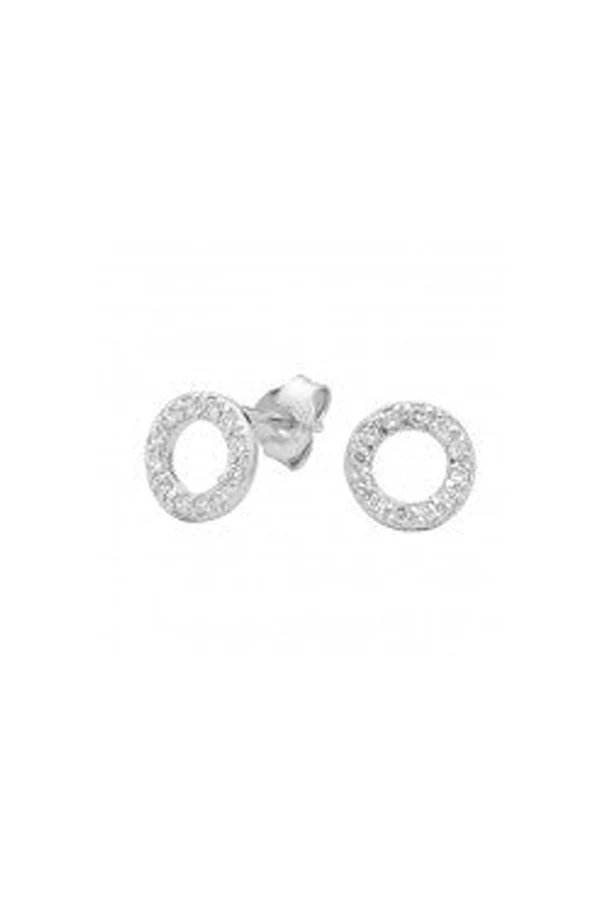 GEORGINI Baby Circle Cz Stud Earring