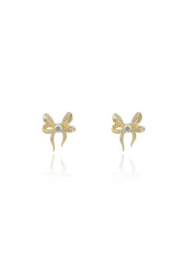 GEORGINI Sweetheart Bow Earrings
