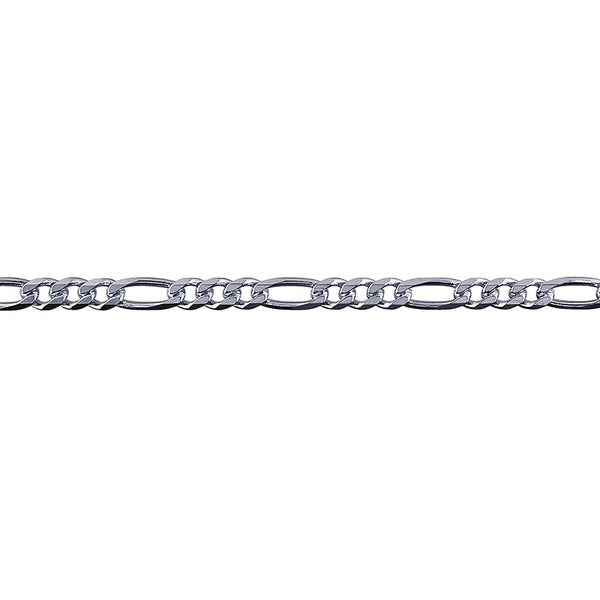 Bevelled Figaro Diamond Cut Chain 3.30mm