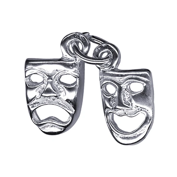 Drama Mask Charm 10mm x 7mm