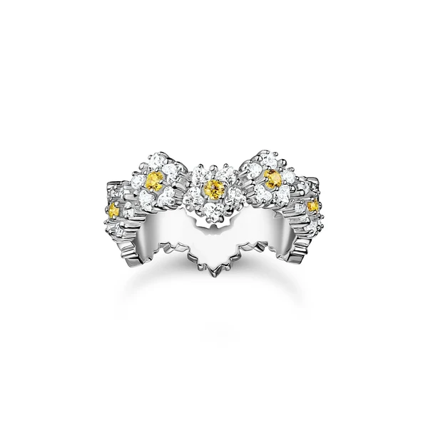 THOMAS SABO Lovely Daisy Ring in Silver