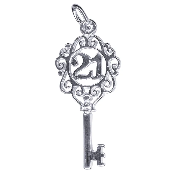 21 Key Charm 27mm x 13mm