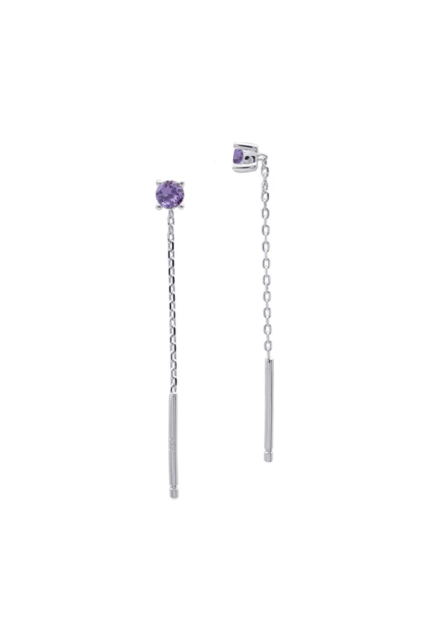 GEORGINI A Christmas Journey Kiara Threader Earring Violet