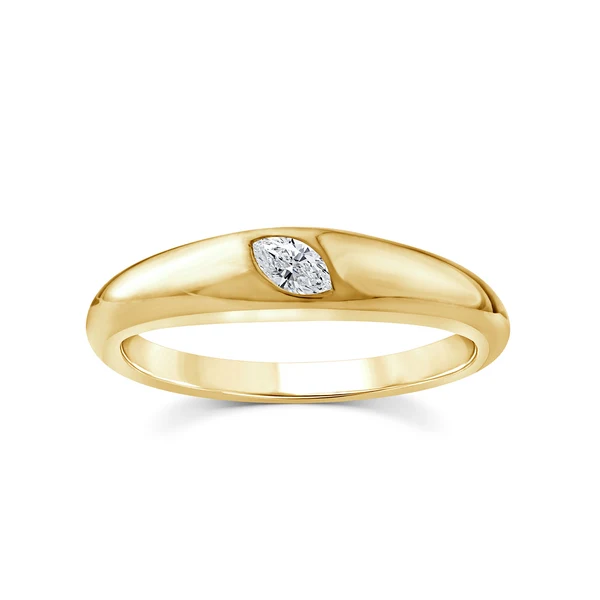 0.10ct Lab Grown Diamond Ring in 9K Yellow Gold