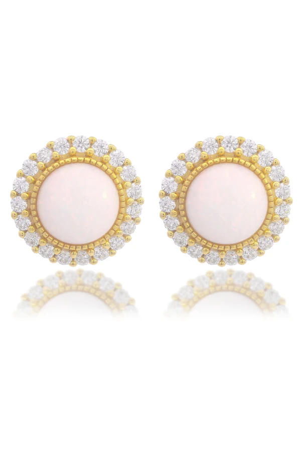 GEORGINI Opal Glow Marrinawi White Created Opal Earrings