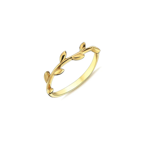 9K Yellow Gold Nature Vine Ring