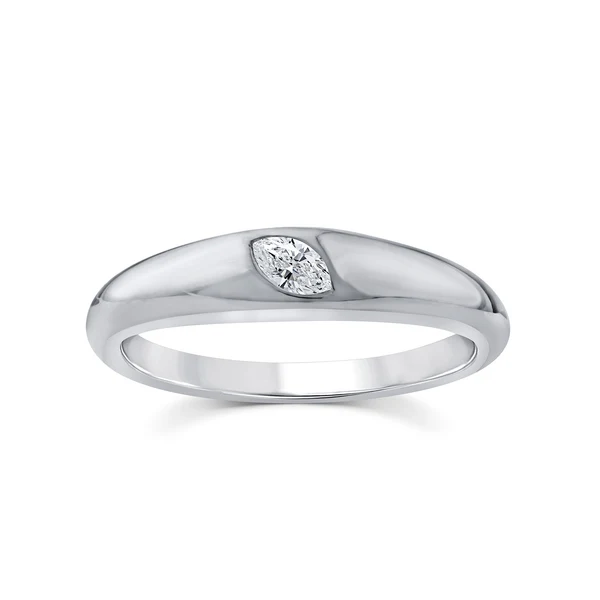 0.10ct Lab Grown Diamond Ring in 9K White Gold