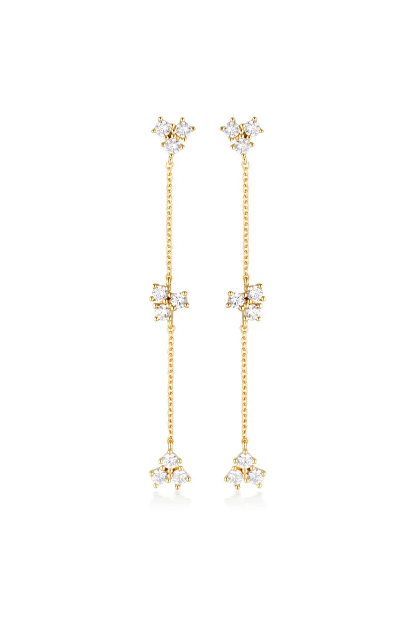 GEORGINI The Layered Edit Trois Earrings