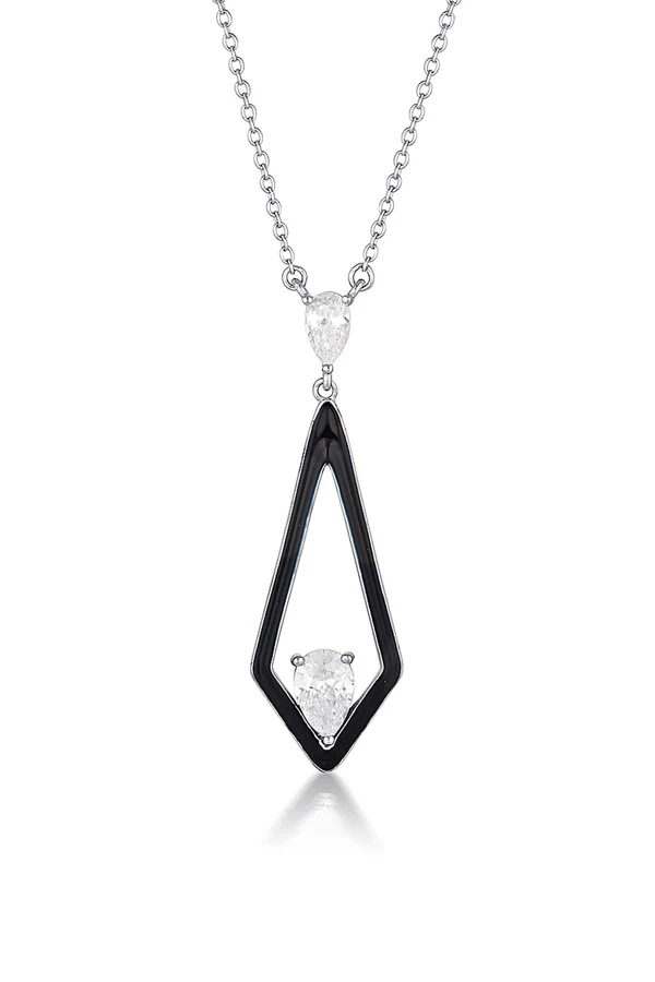GEORGINI Reflection Evoke Peddant & Black Enamel