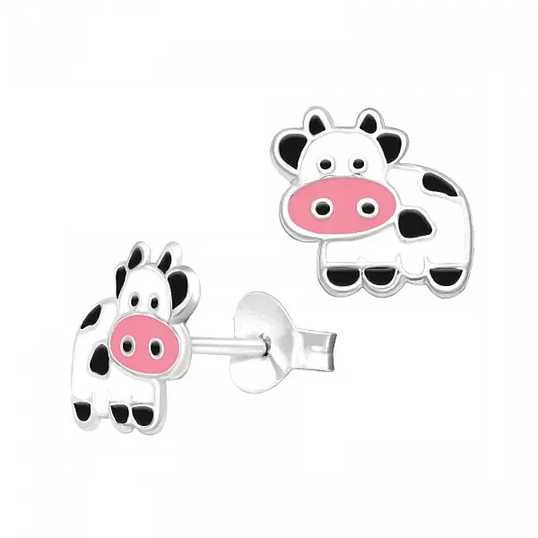 Enamel Cow Studs