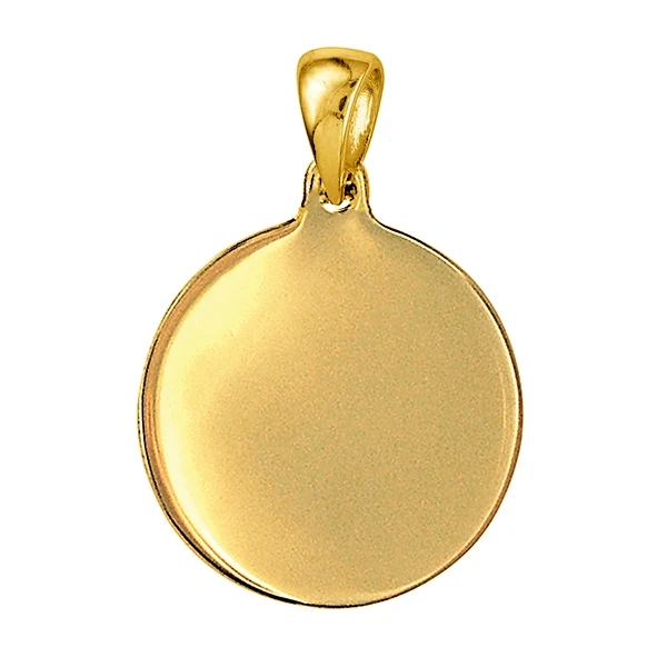 18mm Round Engravable Charm