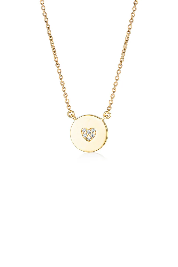 GEORGINI Rock Star Heart Disc Pendant