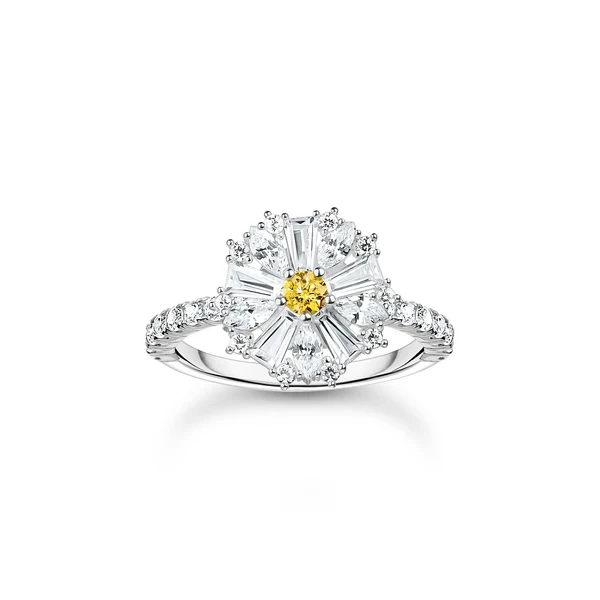 THOMAS SABO Lovely Daisy Cocktail Ring in Silver