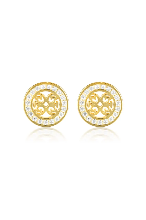 GEORGINI Signature Medalion Earrings