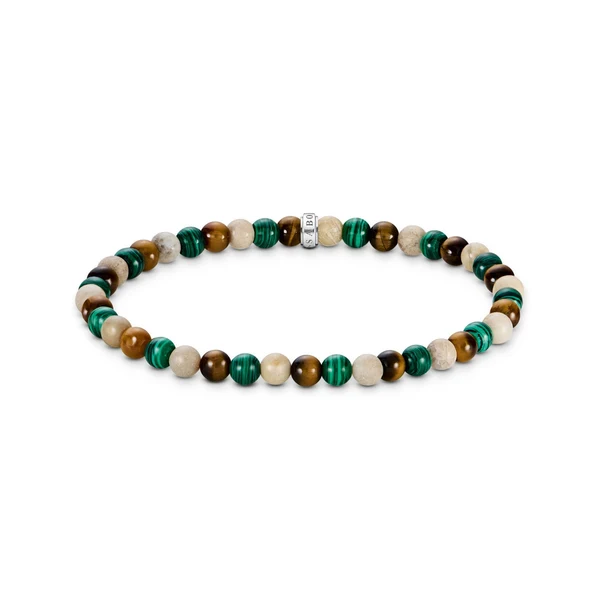 THOMAS SABO Bracelet with earth and green beads