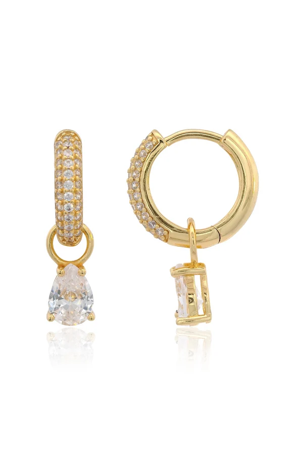 GEORGINI Wisteria Duo Pear Earrings