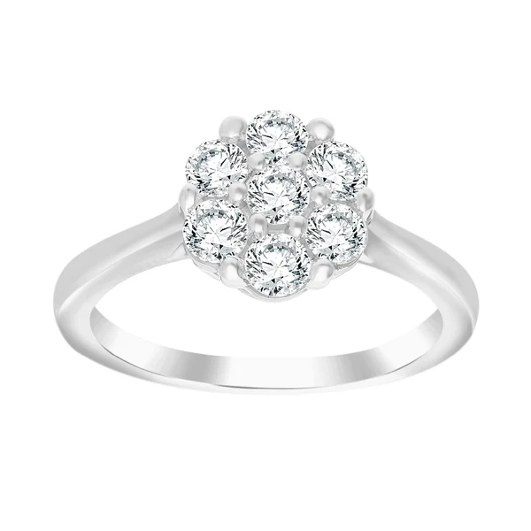 0.75ct Lab Grown Diamond Ring in 9K White Gold