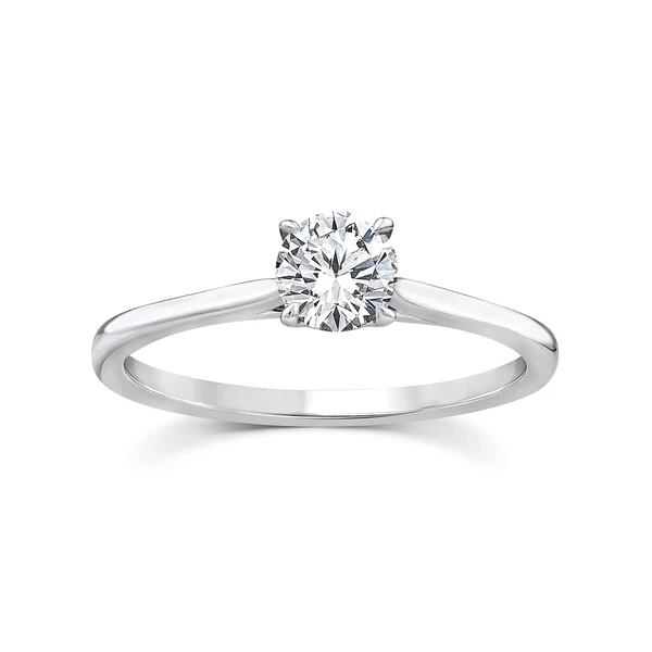 0.50ct Lab Grown Diamond Ring in 9K White Gold