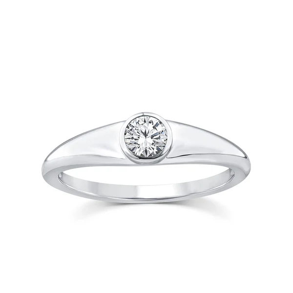 0.25ct Lab Grown Diamond Ring in 9K White Gold