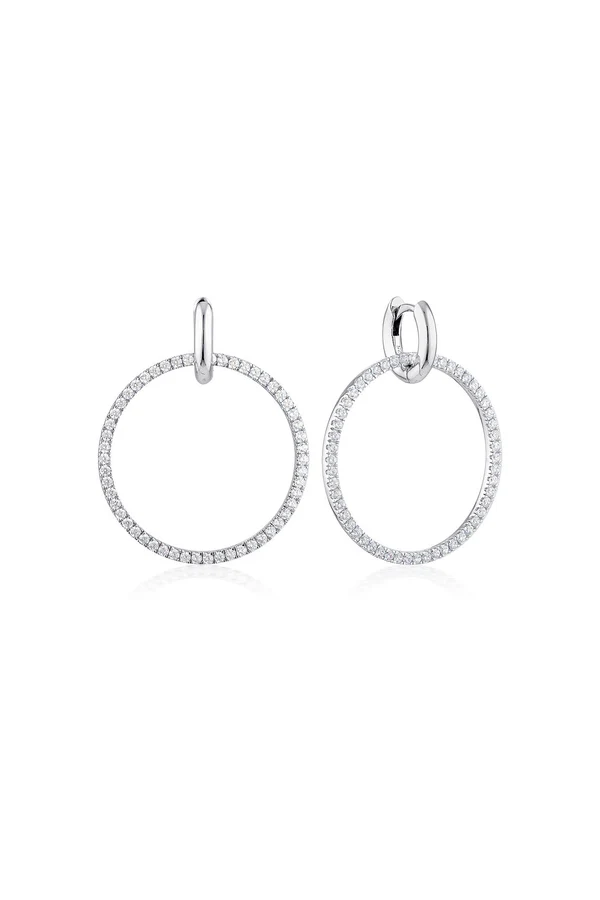 GEORGINI Julietta Round Drop Earrings