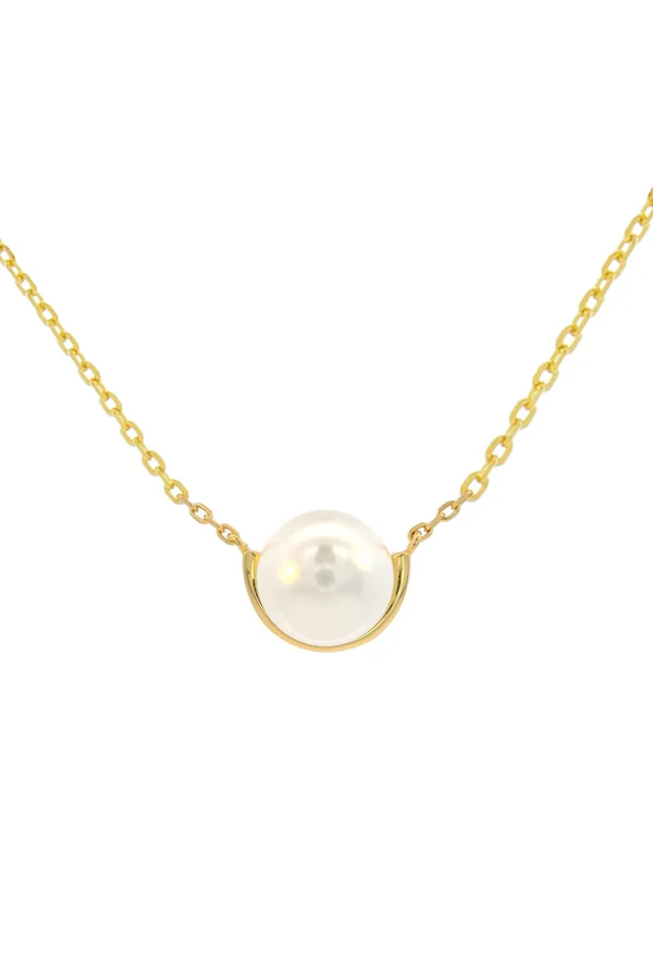 GEORGINI Adagio Crescent Nine-2-Five Pearl Necklace