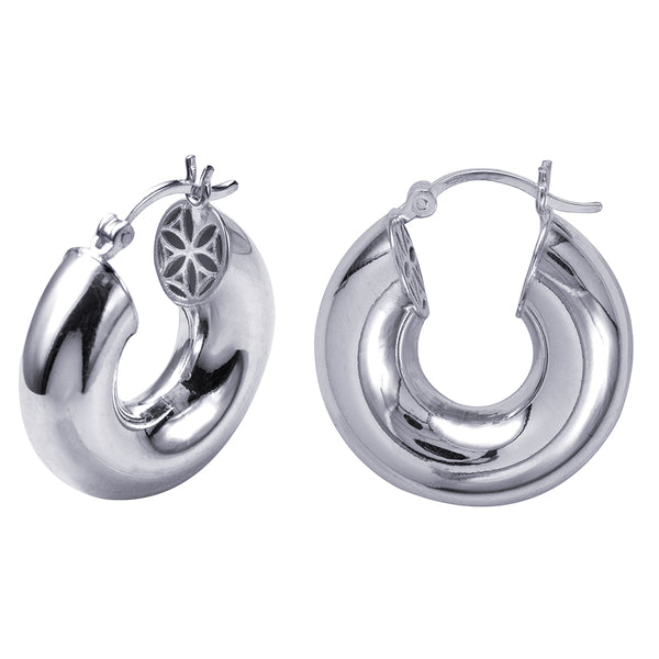 6mm Wide Plain Hoops