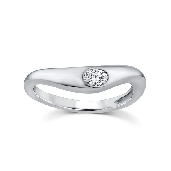 0.15ct Lab Grown Diamond Ring in 9K White Gold