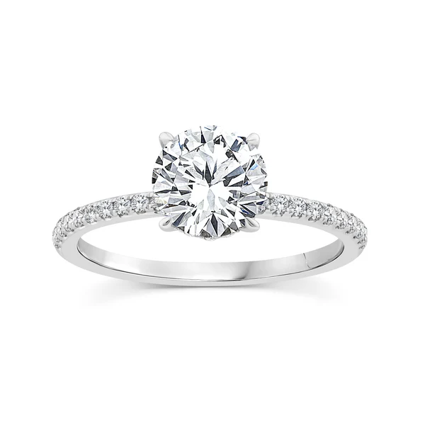 1.75ct Lab Grown Diamond Ring in 9K White Gold