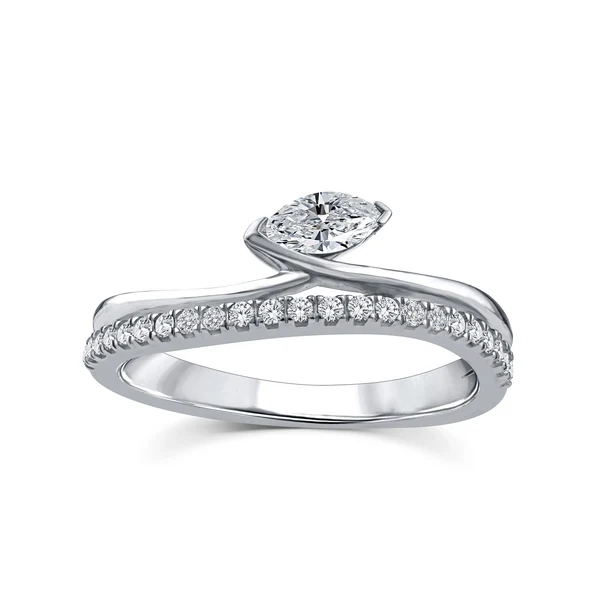 0.33ct Lab Grown Diamond Ring in 9K White Gold