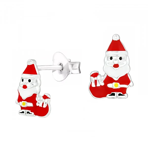 Epoxy Santa Studs