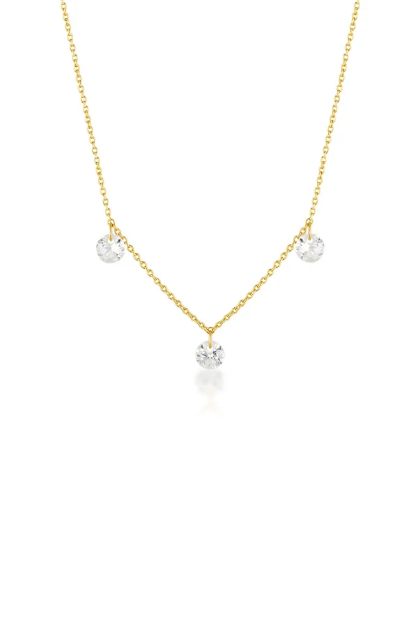 GEORGINI Mirage Ethereal White Cubic Zirconia Necklace