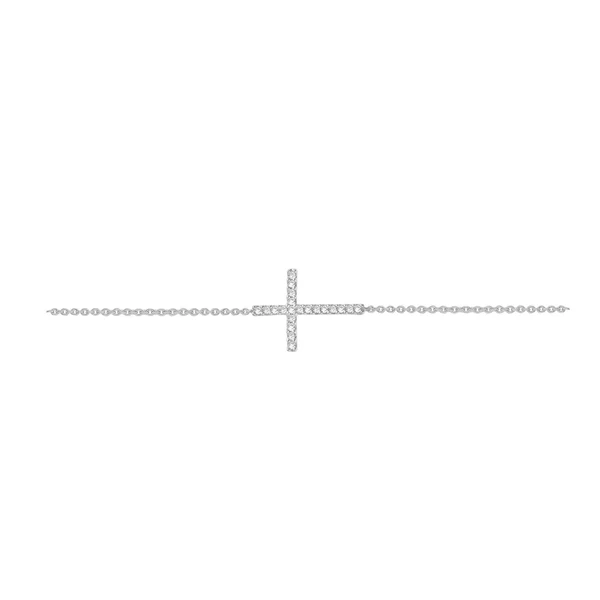0.12ct Lab Grown Diamond Bracelet in 9K White Gold