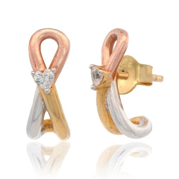 GEORGINI Forever Hearts Club Forever Entwined Metal Earrings