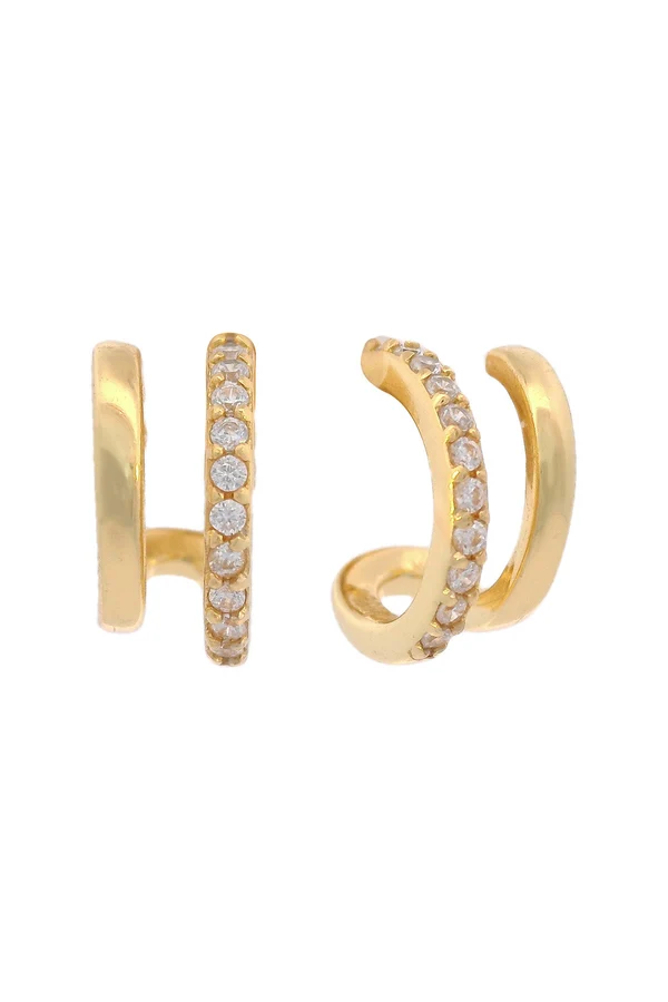 GEORGINI Midnight Velvet Ratri Double Earring