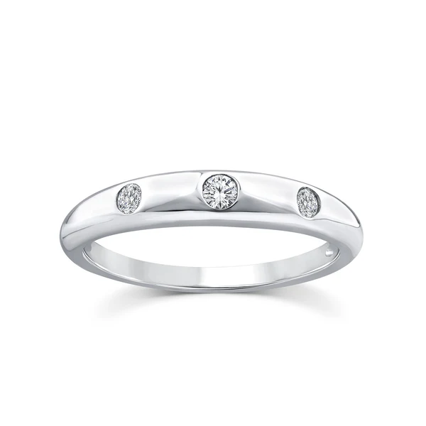 0.10ct Lab Grown Diamond Ring in 9K White Gold