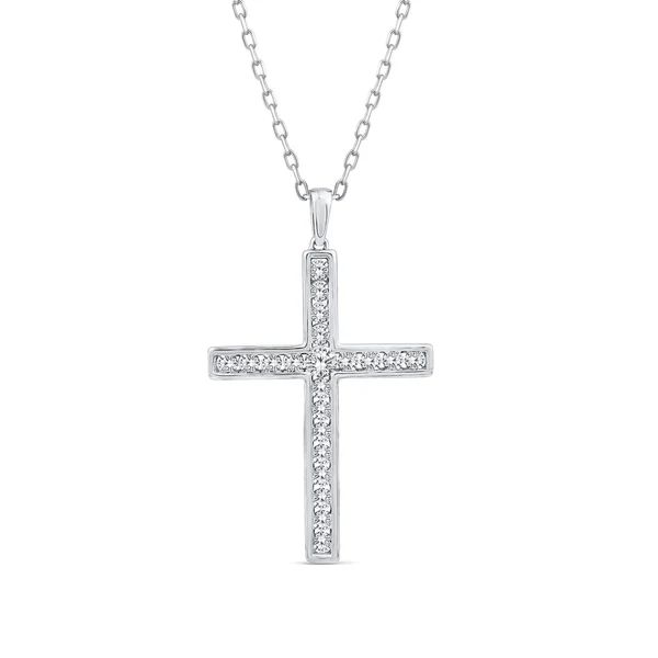 1.00ct Lab Grown Diamond Necklace in 9K White Gold