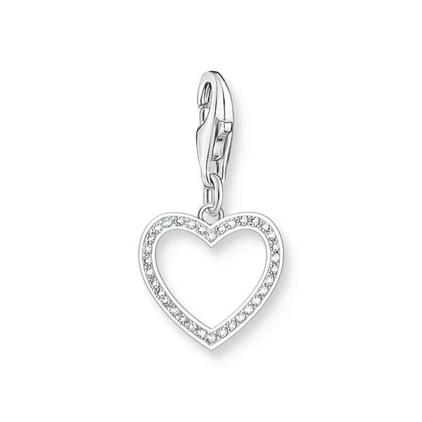 THOMAS SABO Open heart charm with zirconia
