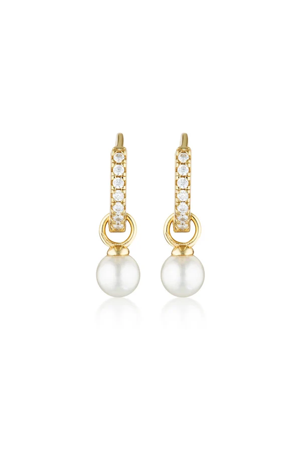 GEORGINI Red Carpet Baby Pearl Hoop