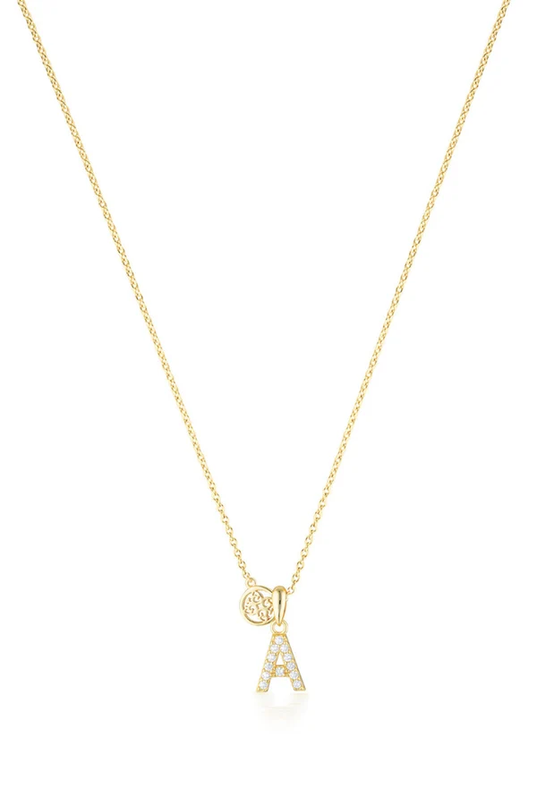 GEORGINI Luxury Letters A Initial Pendant