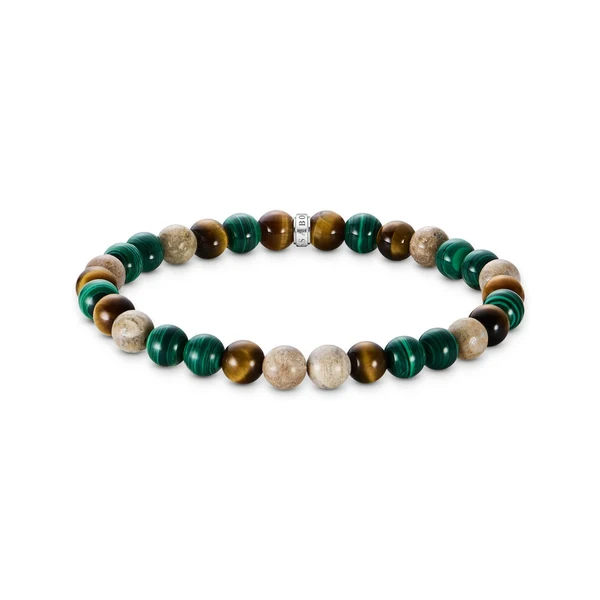 THOMAS SABO Bracelet with earth and green beads