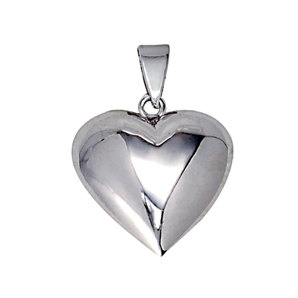 Hollow Puff Heart Pendant