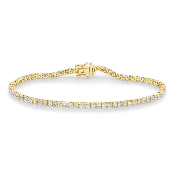 3.00ct Lab Grown Diamond Bracelet in 9K Yellow Gold