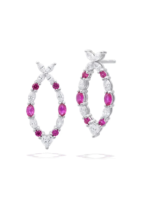 GEORGINI A Christmas Journey Yule Earrings Ruby