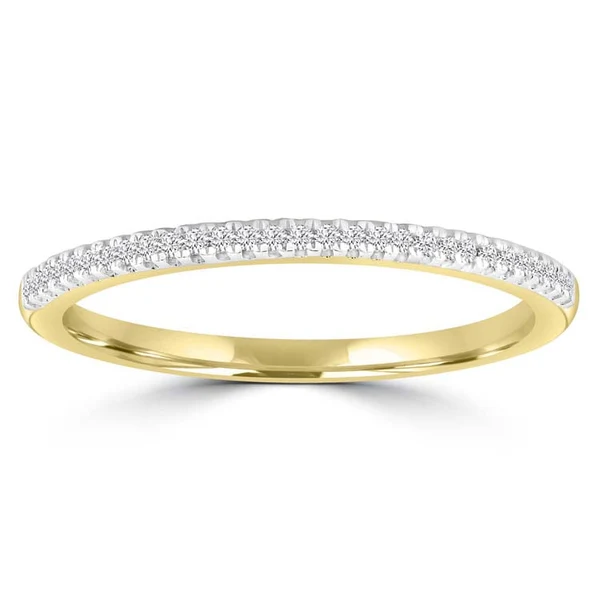 Diamond Ring with 0.08ct Diamonds in 9K Yellow Gold