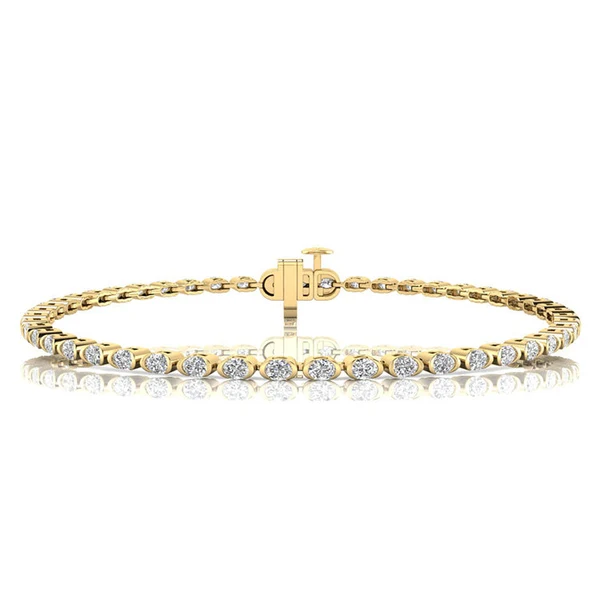 2.00ct Lab Grown Diamond Bracelet in 9K Yellow Gold