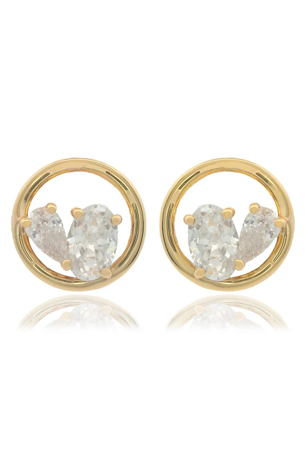 GEORGINI Chic Noel Toi Et Moi Circle Earrings