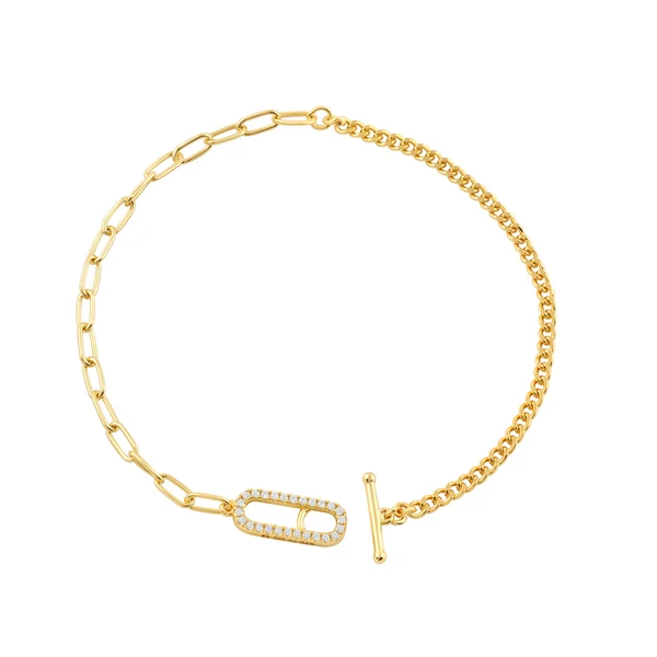 GEORGINI Alchemy Paperclip Curb Fob Bracelet